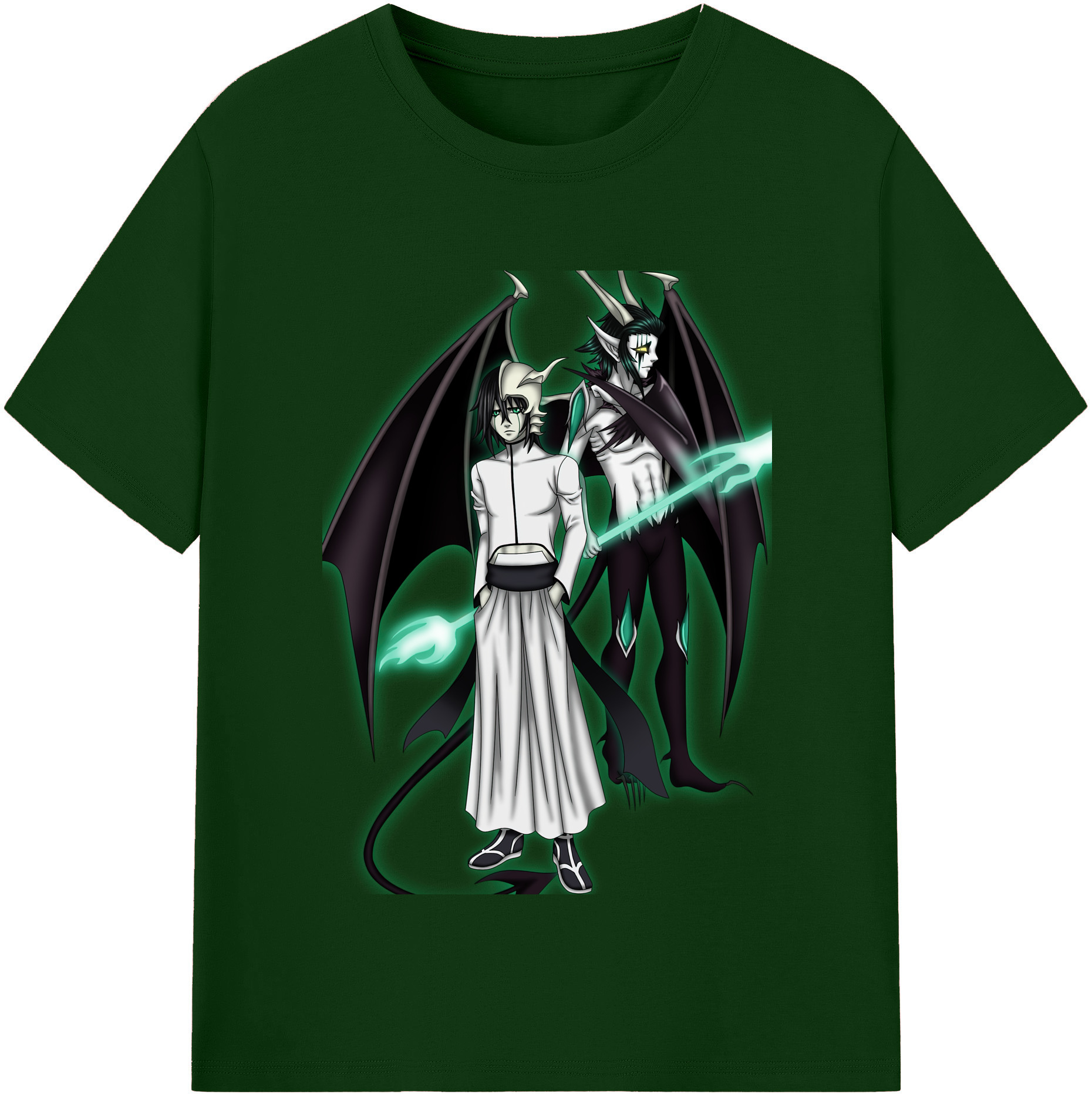 （画像用） ブリーチ ウルキオラ·シファー BLEACH Ulquiorra cifer 綿100％半袖Tシャツ（フロントプリント）